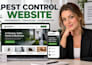 build squarespace pest control website fumigation website exterminator website